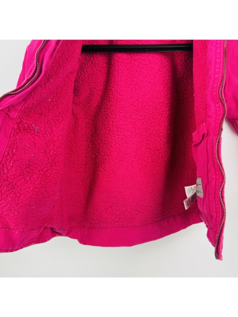 Pink Carhartt Kids Hooded Jacket Size 7/8 Preowned - Picture 5 of 7